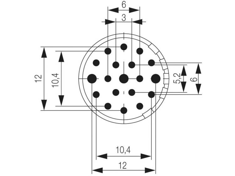 Actuator-connector. SAI-M23-SE-19-17MM Weidmüller Inhoud: 1 stuks