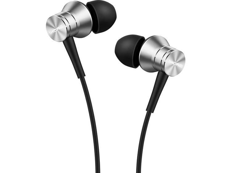 1more E1009 Piston Fit Oordopjes In Ear Headset, Volumeregeling Zilver