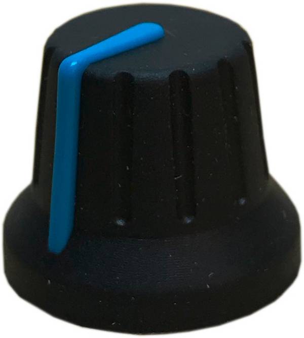 PSP 49009-BL 49009-BL Draaiknop Met wijzer Zwart, Blauw (Ø x h) 18.8 mm x 15.24 mm 1 stuk(s)