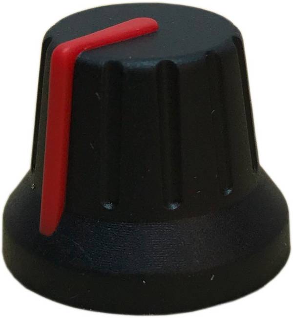 PSP 49009-R 49009-R Draaiknop Met wijzer Zwart, Rood (Ø x h) 18.8 mm x 15.24 mm 1 stuk(s)