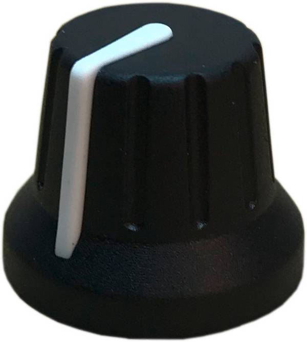 PSP 49009 49009 Draaiknop Met wijzer Zwart, Wit (Ø x h) 18.8 mm x 15.24 mm 1 stuk(s)