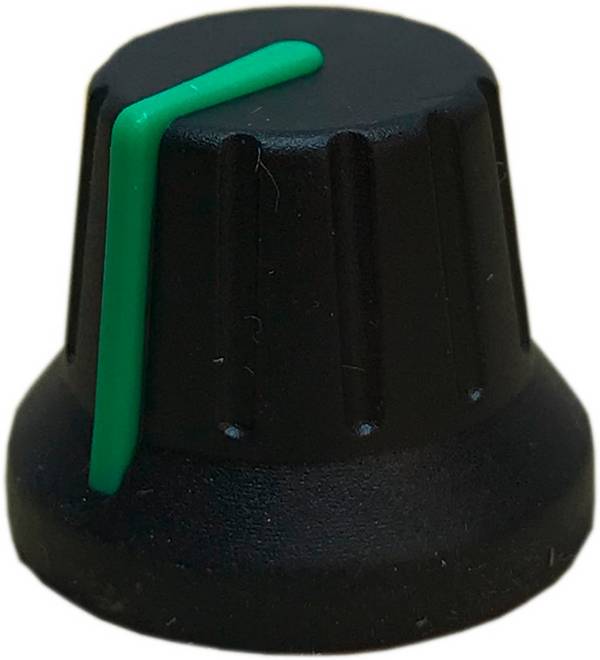 PSP 49009-GREEN 49009-GREEN Draaiknop Met wijzer Zwart, Groen (Ø x h) 18.8 mm x 15.24 mm 1 stuk(s)