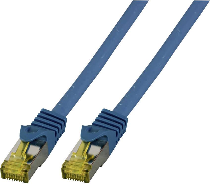EFB RJ45 patchkabel S/FTP, Cat.6A, LSZH, Cat.7 ruwe kabel, 1m, blauw-0