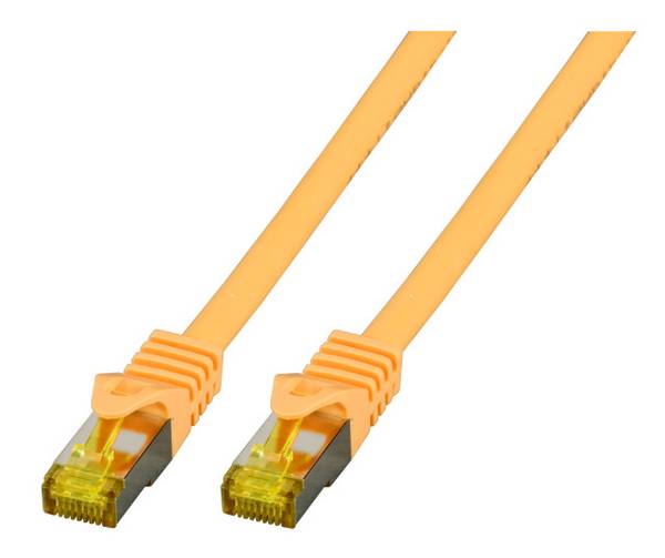 EFB RJ45 patchkabel S/FTP, Cat.6A, LSZH, Cat.7 ruwe kabel, 10m, geel