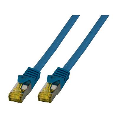EFB RJ45 patchkabel S/FTP, Cat.6A, LSZH, Cat.7 ruwe kabel, 0,5m, blauw-0