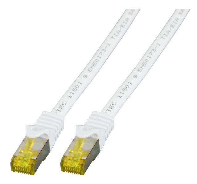 EFB RJ45 patchkabel S/FTP, Cat.6A, LSZH, Cat.7 ruwe kabel, 2m, wit-0