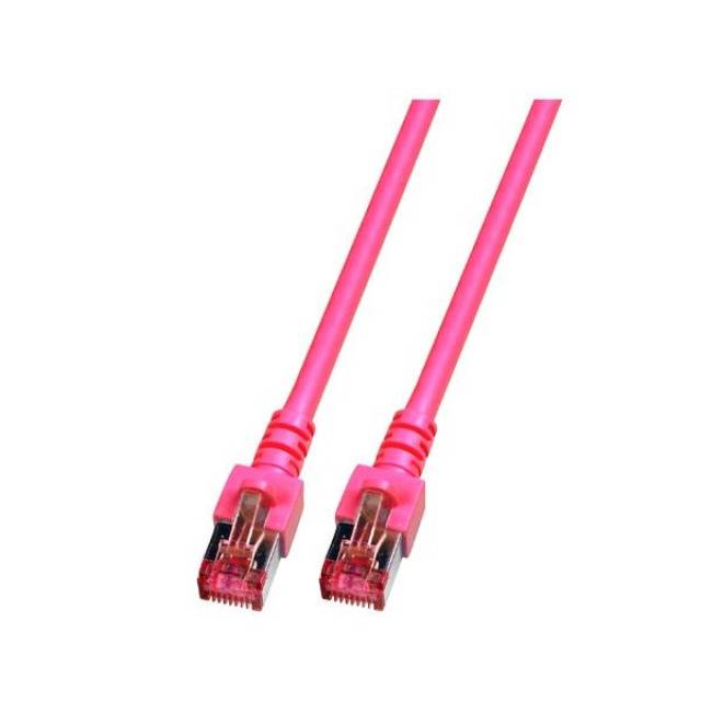 EFB RJ45 patchkabel S/FTP, Cat.6, LSZH, 0,25m, magenta-0
