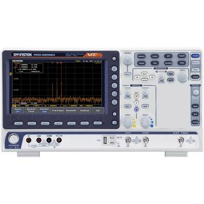 GW Instek MDO-2202EX Digitale oscilloscoop 200 MHz  1 GSa/s 10 Mpts 8 Bit  Digitaal geheugen (DSO), Spectrumanalyzer, Mu