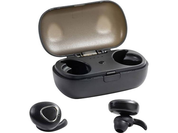Technaxx Musicman BT-X39 Bluetooth Oordopjes In Ear Headset, Waterbestendig Zwart
