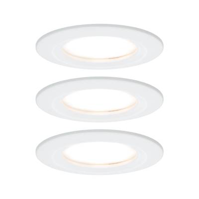 Paulmann Nova Inbouwlamp voor badkamer Set van 3 stuks LED  LED 18 W IP44 Wit (mat)