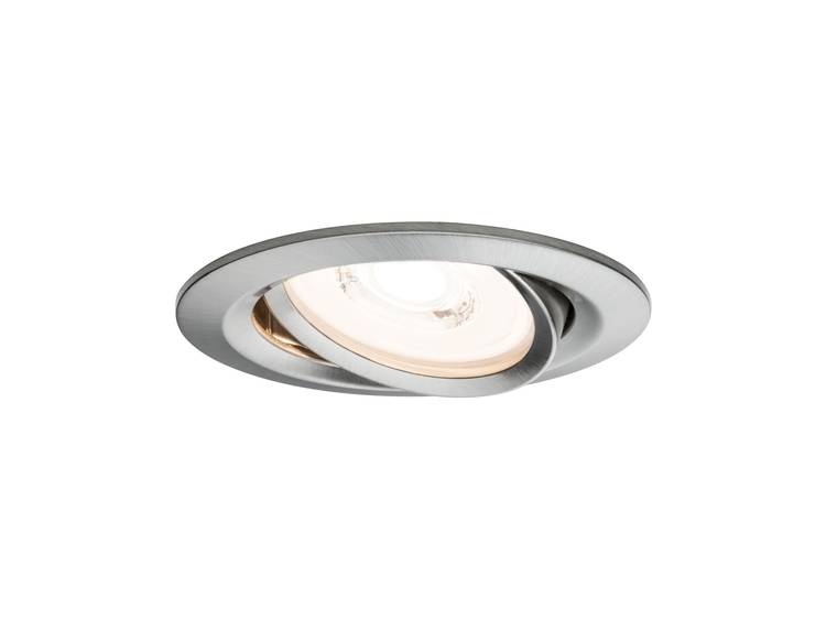 Inbouwlamp Energielabel: A (A++ E) LED LED 6.8 W Paulmann 93947 Reflector Coin RVS (geborsteld)