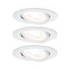 Paulmann 93467 Nova Inbouwlamp Set van 3 stuks LED GU10 19.5 W Wit (mat)
