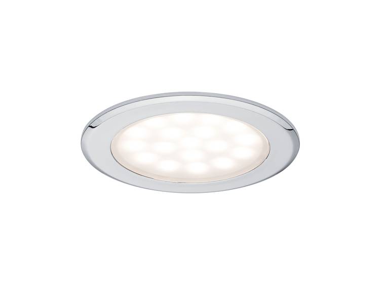 Paulmann 99920 LED-inbouwlamp Set van 2 5 W Warm-wit Chroom (glanzend)