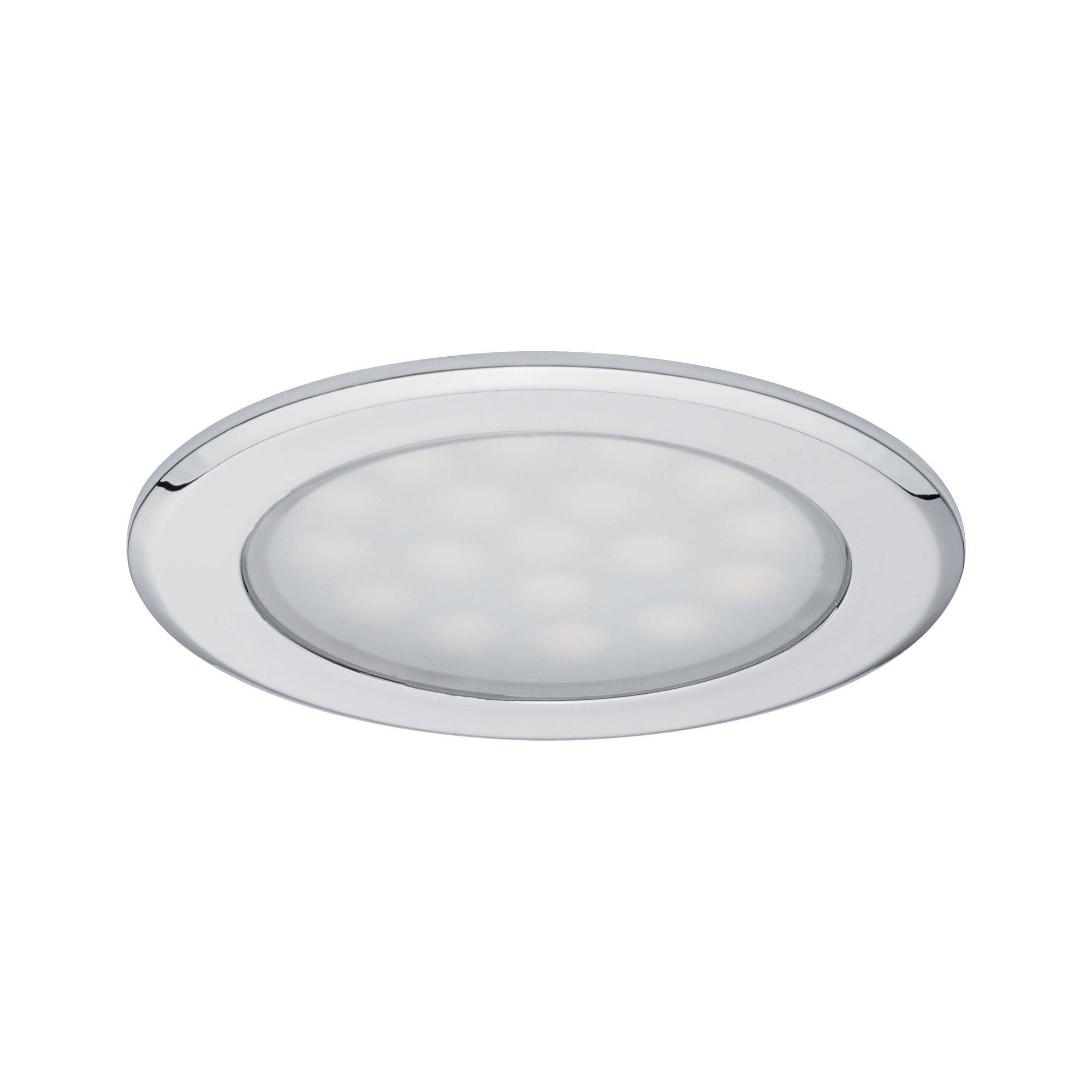 Ronde LED-plafondlamp in metalen behuizing. Ideaal voor moderne ruimteverlichting.
