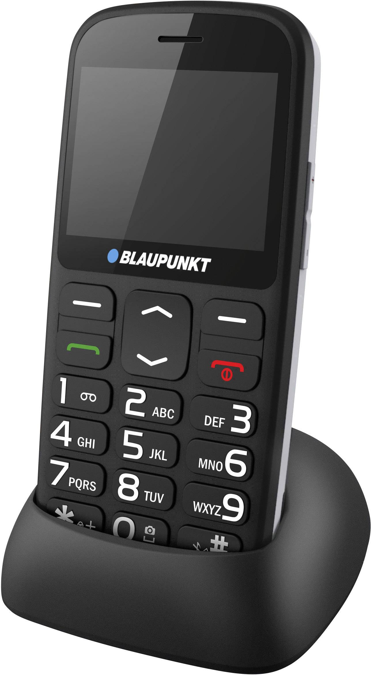 Blaupunkt BS02 Senioren Mobiele Telefoon Laadstation, SOS-knop Zwart ...