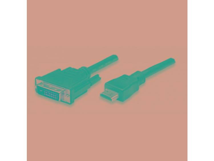 Techly 10m HDMI-A-DVI-D DL 10m HDMI DVI-D Zwart