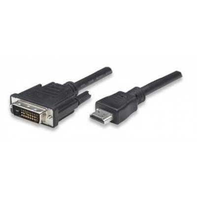 TECHly ICOC-HDMI-D-100  HDMI / DVI Aansluitkabel  10.00 m Zwart 