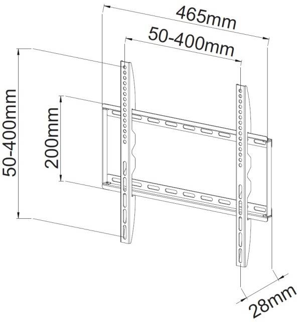 TECHly ICA-PLB-162M TV-beugel 58,4 cm (23") - 139,7 cm (55") Vast Geïntegreerde waterpas-2