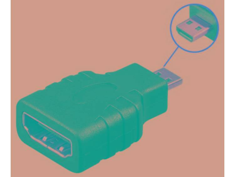 Techly Micro D HDMI HDMI M-F Micro HDMI D HDMI Zwart kabeladapter-verloopstukje