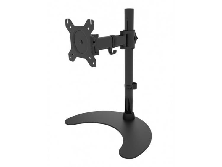 Techly Desk Stand for 1 Monitor 13  -27  with Base h.400mm ICA-LCD 3400 27  Vrijstaand Zwart