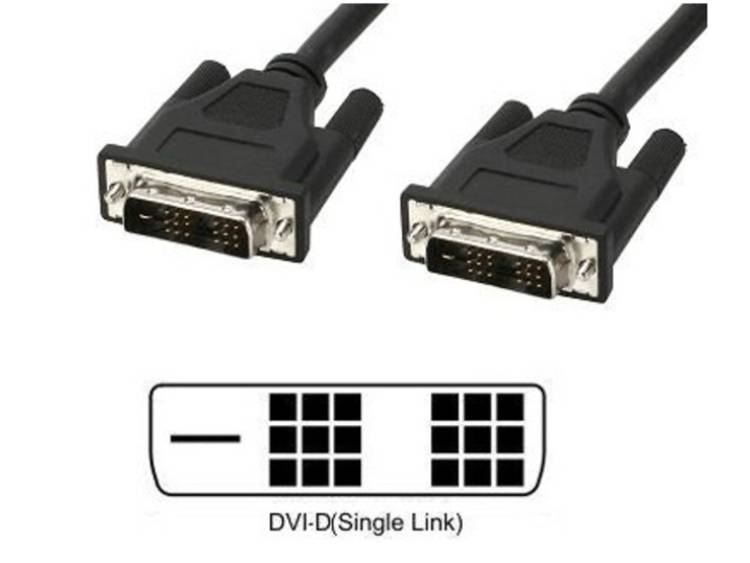 Techly 1.8m DVI-D M-M 1.8m DVI-D DVI-D Grijs DVI kabel