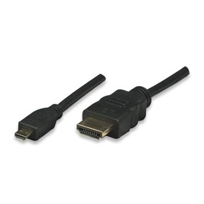 TECHly ICOC-HDMI-4-AD1  HDMI Aansluitkabel  1.00 m Zwart 