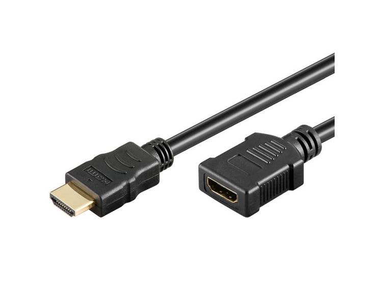 Techly 1.0m HDMI M-F 1m HDMI HDMI Zwart HDMI kabel