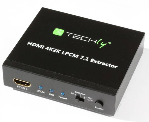 TECHly Audio Extractor IDATA-HDMI-EA74K [HDMI - HDMI, Toslink, Jackplug] 1920 x 1080 Pixel