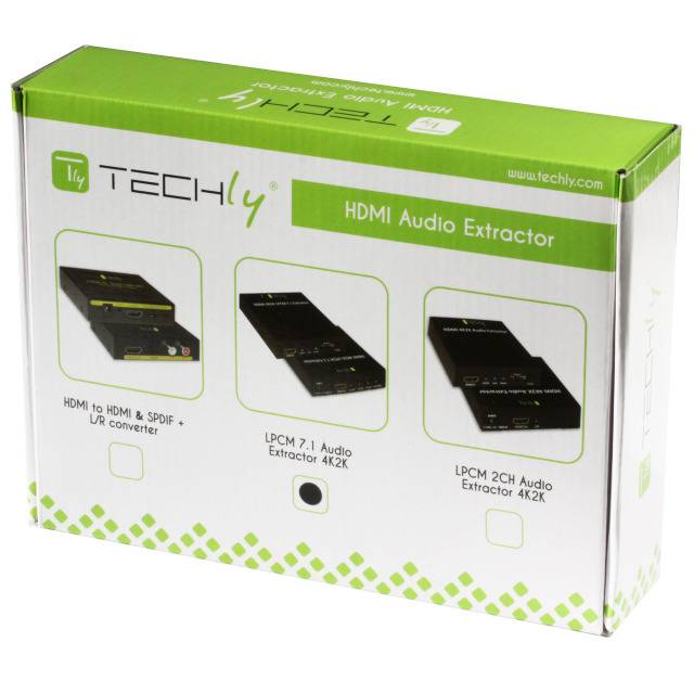 TECHly Audio Extractor IDATA-HDMI-EA74K [HDMI - HDMI, Toslink, Jackplug] 1920 x 1080 Pixel-1