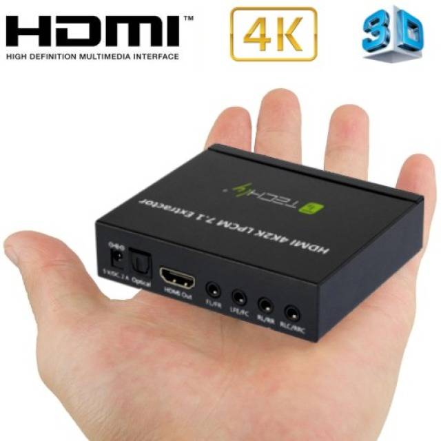 TECHly Audio Extractor IDATA-HDMI-EA74K [HDMI - HDMI, Toslink, Jackplug] 1920 x 1080 Pixel-4