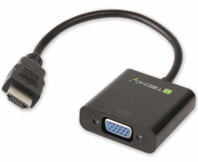 TECHly AV Converter IDATA-HDMI-VGA2A [HDMI - VGA, Jackplug] 1920 x 1200 Pixel-0