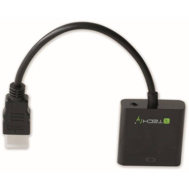 TECHly AV Converter IDATA-HDMI-VGA2A [HDMI - VGA, Jackplug] 1920 x 1200 Pixel-2