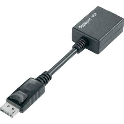 TECHly IADAP-DSP-250 DisplayPort / VGA Adapter [1x DisplayPort stekker - 1x VGA-bus] Zwart  