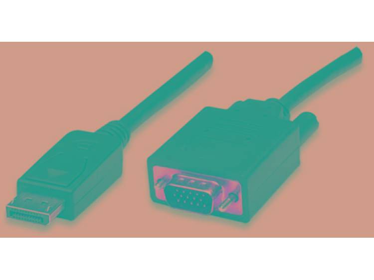 Techly 3m VGA-DisplayPort 3m VGA (D-Sub) DisplayPort Zwart