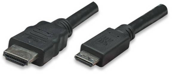 TECHly ICOC-HDMI-B-015 Netwerkkabel, patchkabel HDMI Aansluitkabel HDMI-A-stekker 1.80 m Zwart Vergulde steekcontacten