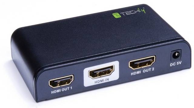 TECHly IDATA-HDMI2-4K2 2 poorten HDMI-splitter 3840 x 2160 Pixel Zwart-7