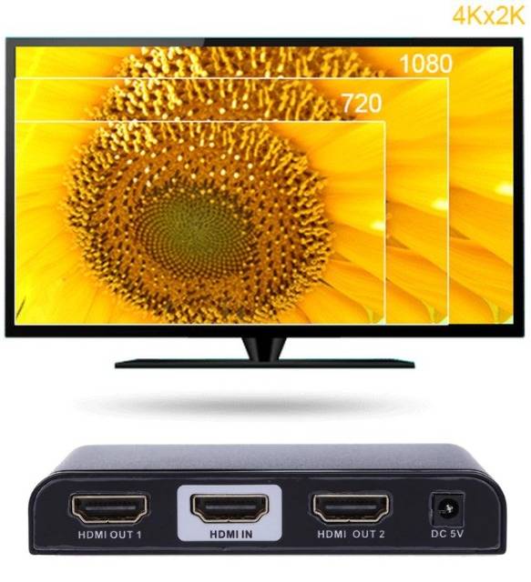 TECHly IDATA-HDMI2-4K2 2 poorten HDMI-splitter 3840 x 2160 Pixel Zwart-9