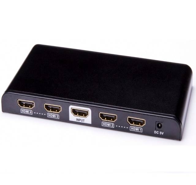 TECHly IDATA-HDMI-4K4 4 poorten HDMI-splitter 1920 x 1080 Pixel Zwart-12