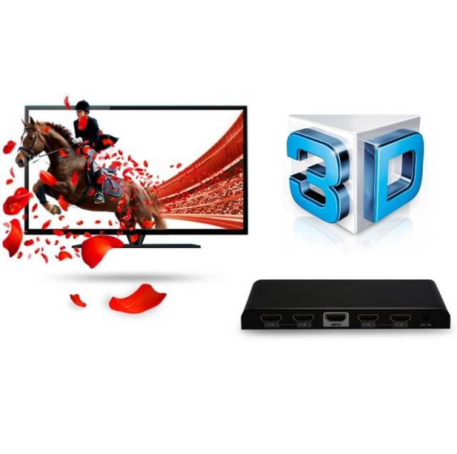 TECHly IDATA-HDMI-4K4 4 poorten HDMI-splitter 1920 x 1080 Pixel Zwart-13