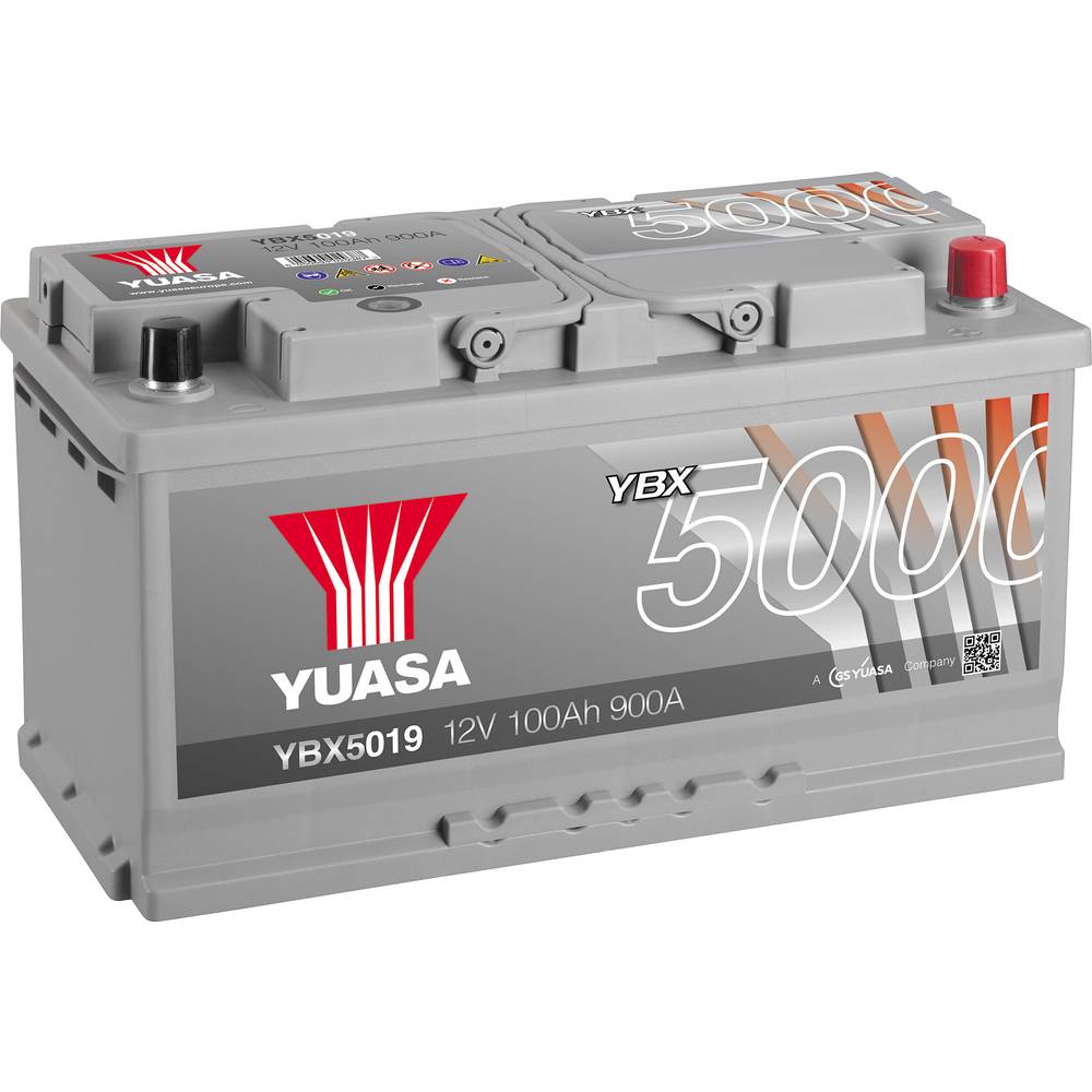 Yuasa YBX5019 Autoaccu 12 V 100 Ah T1 Celopbouw 0