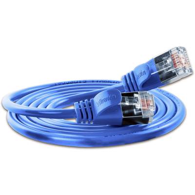 Slim Wirewin PKW-LIGHT-STP-K6 0.5 BL RJ45 Netwerkkabel, patchkabel CAT 6 U/FTP 0.50 m Blauw  1 stuk(s)