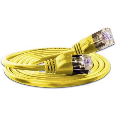 Slim Wirewin PKW-LIGHT-STP-K6 0.5 GE RJ45 Netwerkkabel, patchkabel CAT 6 U/FTP 0.50 m Geel  1 stuk(s)