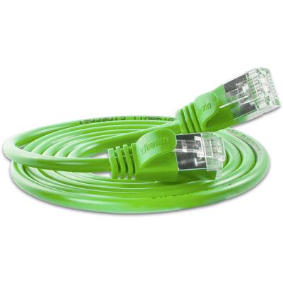 Slim Wirewin PKW-LIGHT-STP-K6 0.5 GN RJ45 Netwerkkabel, patchkabel CAT 6 U/FTP 0.50 m Groen  1 stuk(s)