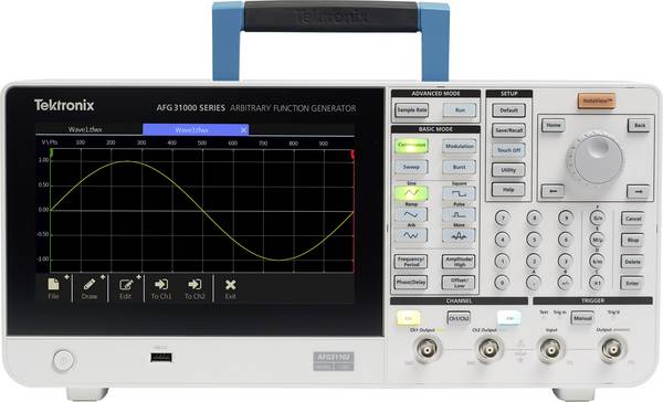 Tektronix AFG31101 Functiegenerator  0.000001 Hz - 100 MHz 1-kanaals  Arbitrair, Driehoek, Puls, Ruis, Blok, Sinus