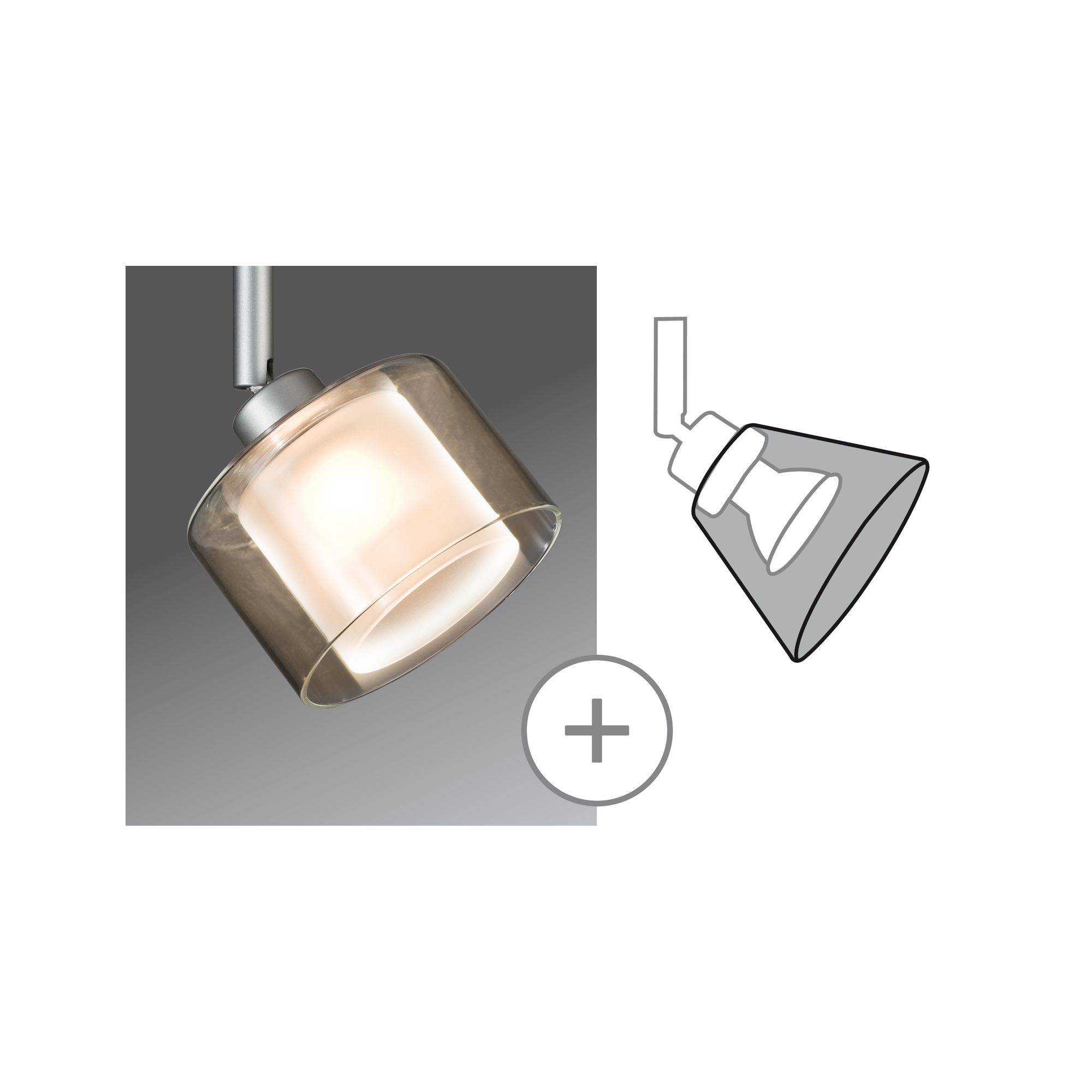 Paulmann Twice 70174 Lampenkap Transparant-1