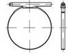 TOOLCRAFT TO-5363319 Slangklem DIN 3017 1.4016 (W2) vorm C1 slangklemmen, met ronde bouten, eendelig afmeting: 25 - 27/18 (50 stuks) 18 mm 50 stuk(s)