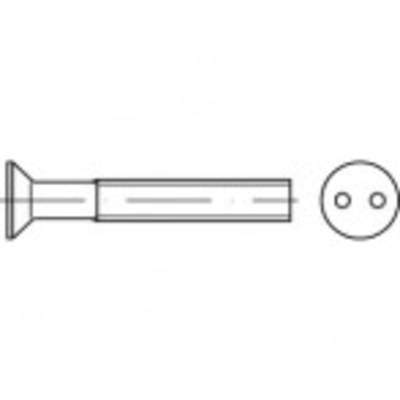 TOOLCRAFT TO-5379966 Veiligheidsschroeven M6 16 mm Tweegats 88112 RVS A2 100 stuk(s)