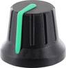 TRU COMPONENTS RK49009GN Draaiknop Met knopmarkering Zwart (Ø x h) 18.8 mm x 15.24 mm 1 stuk(s)