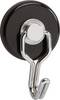 Maul Magneet (Ø x h) 35 mm x 53 mm Rond, Met haak Zwart, Zilver 2 stuk(s) 6155790