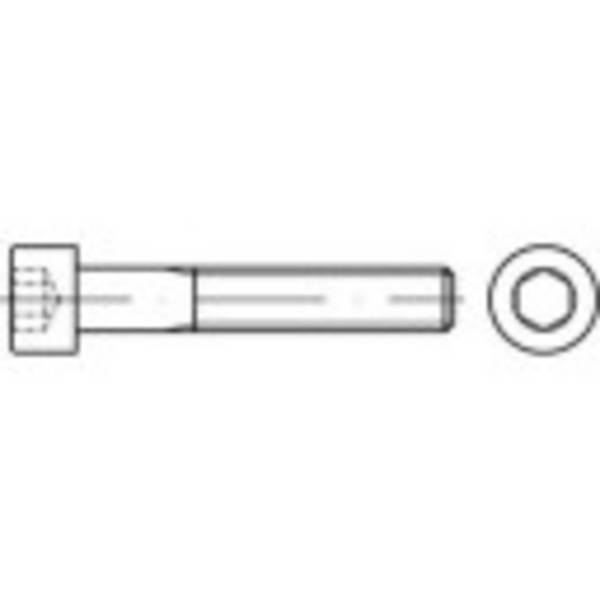 TOOLCRAFT TO-5421417 Cilinderkopschroeven M2 12 mm Binnenzeskant (inbus) 100 stuk(s)